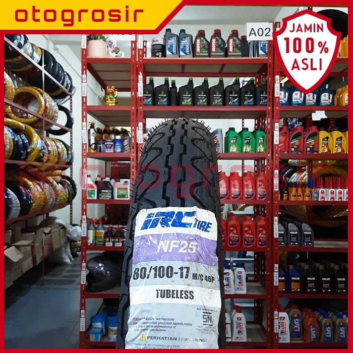 IRC-Ban Luar TubeLess (TL) 80/100-17 Ring 17 NF25 / NF 25 IRC