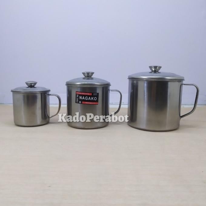 Sale Mug Stainles Nagako 555 - Mug Ful Stainless - Cuntang Stainless