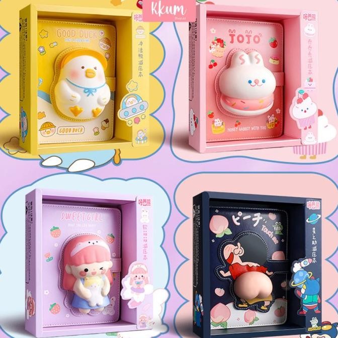 

Sale!! Buku Squishy Book Daily Notebook/ Agenda Buku Catatan Cute Diary
