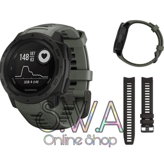 Garmin Instinct Tactical Strap Silicone Model Original Watch Band Tali