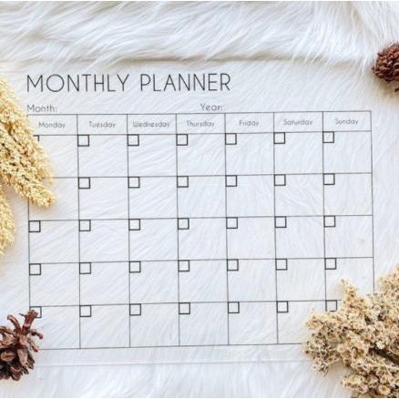 

Sale!! Monthly Planner Jadwal Bulanan Custom Acrylic
