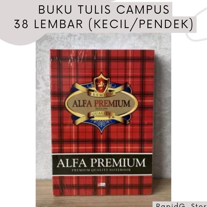 

Promo!! Buku Tulis Campus Catatan Kecil 38 Lembar Isi 10 Buku Ukuran Kuarto Pendek Alfa Paper Kertas