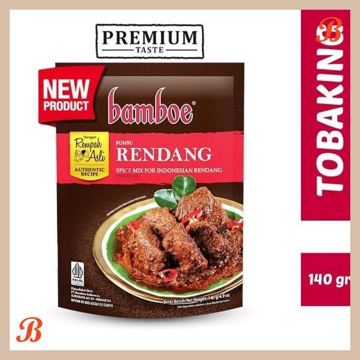 

| RMP | BAMBOE PREMIUM RENDANG BUMBU INSTAN 140GR BUMBU RENDANG