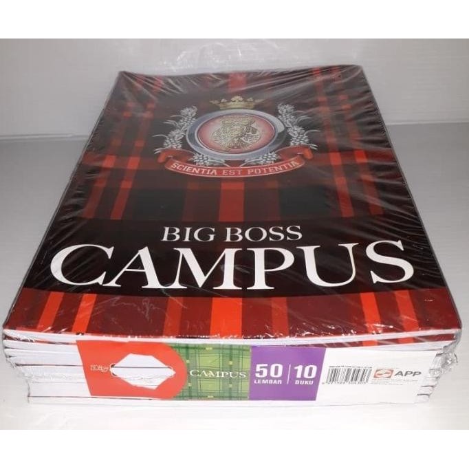 

New!! Buku Tulis Big Boss Campus 50 Lembar (Pak 10 Buku)