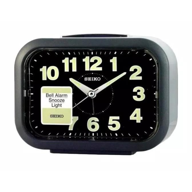 

Jam Meja Weker Seiko QHK026k Original Sweep Alarm Lumibrite QHK026 LFS