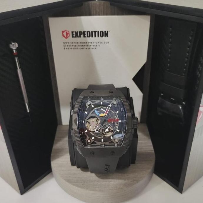 JAM TANGAN PRIA EXPEDITION EXP 6782 / 6782 CARBON LIMITED EDITION - MARIPBARESL Crystal Kulit LUIS