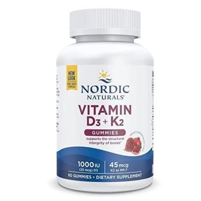 Vitamin D3+K2 Gummies Nordic Naturals