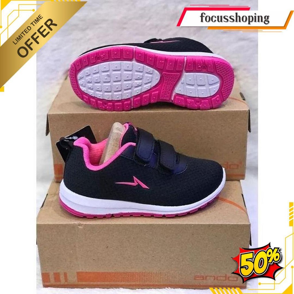 Sepatu Ando (29-32) | Sepatu Anak Perempuan Laki-Laki | Sneaker Anak Perempuan Terbaru Terkeren Term