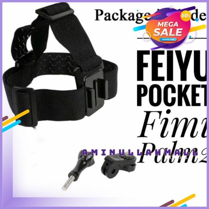 HEADBAND HEAD STRAP BELT MOUNT WITH CASE FOR FIMI PALM2 & FEIYU POCKET GRATIS ONGKIR