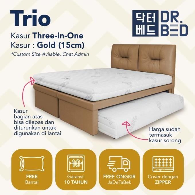 Murah Ranjang Susun Dr.Bed Trio 120 X 200