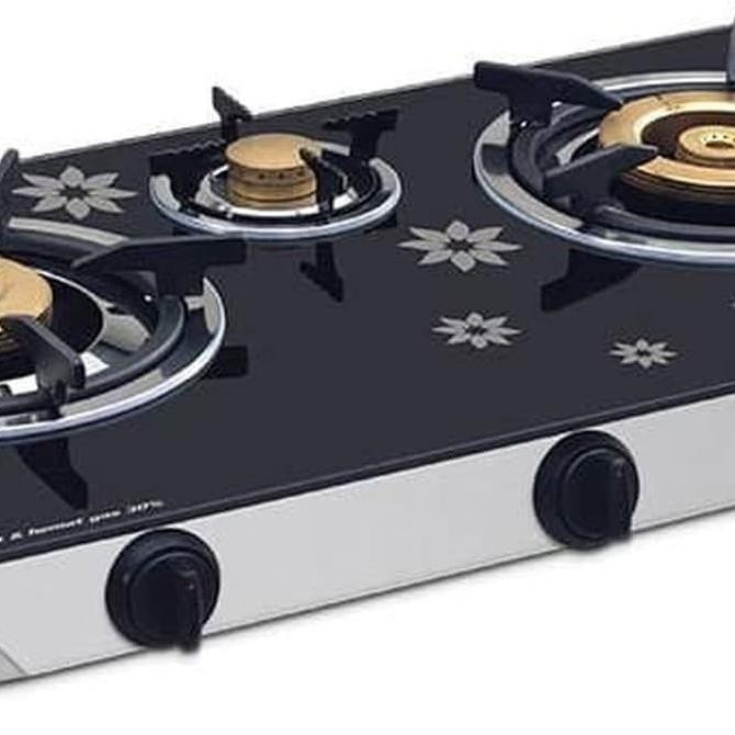 Sale Kompor Gas Kaca Sanken Tempered Gass 2 Tungku - 3 Tungku  Tempered Glass Kualitas Premium