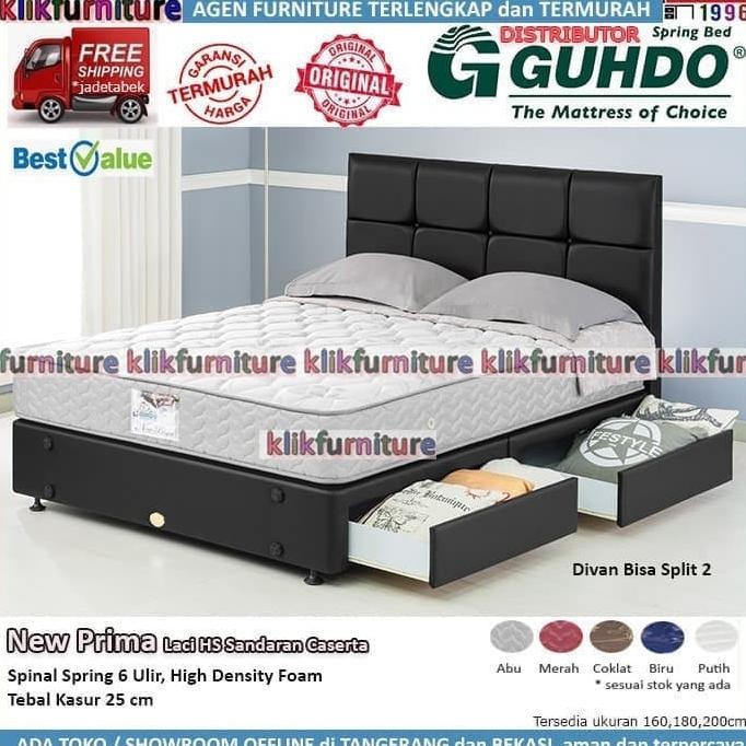 Sale Divan Laci Hs+Sandaran Caserta (180X200 Cm) Guhdo Springbed