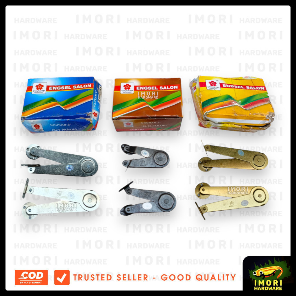 SAKURAJIMA Engsel Salon 5 9 inch Sikutan Lipat Jendela Bunting im