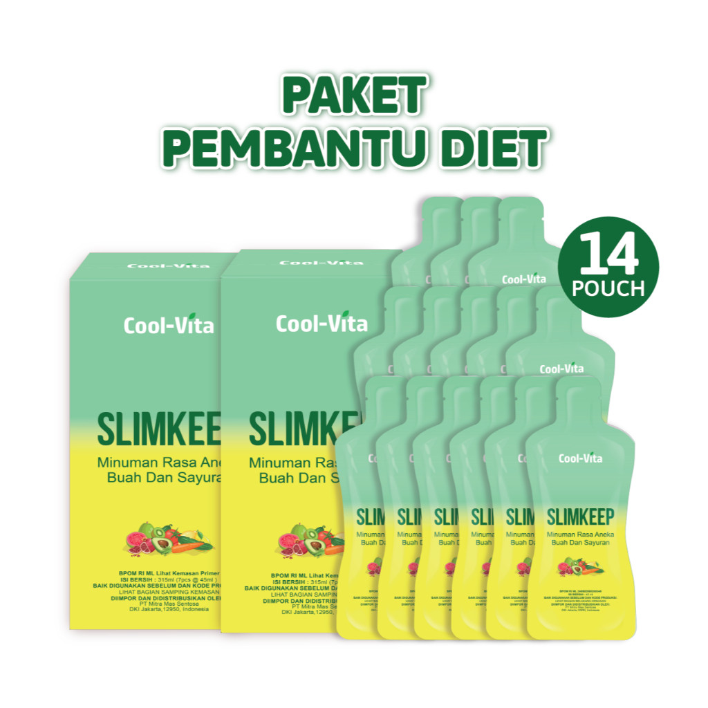 2 box Coolvita SLIMKEEP Fiber Drink Detox