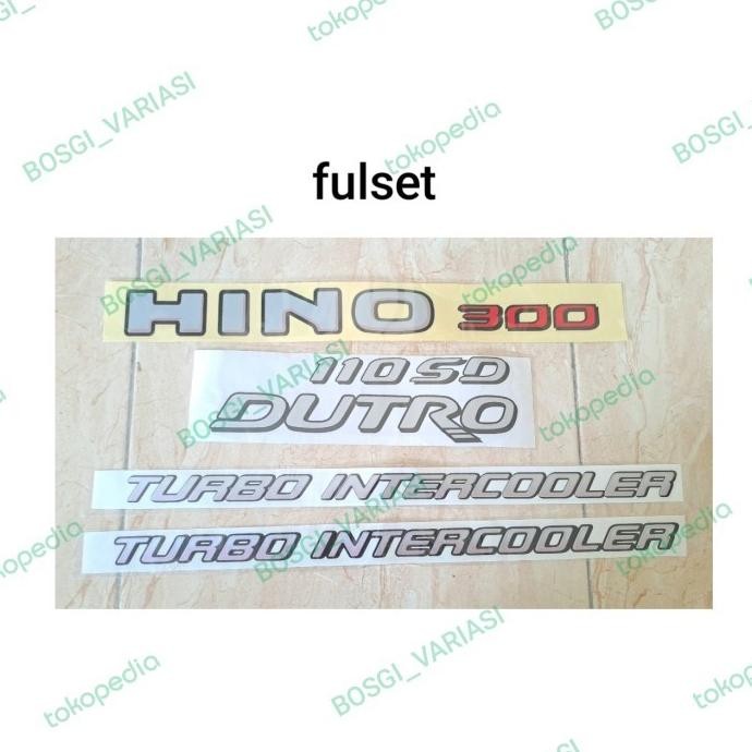 STIKER HINO 300 DUTRO 110SD / STICKER DUTRO 110SD / STIKER HINO 300 / STICKER HINO DUTRO / HINO 300 