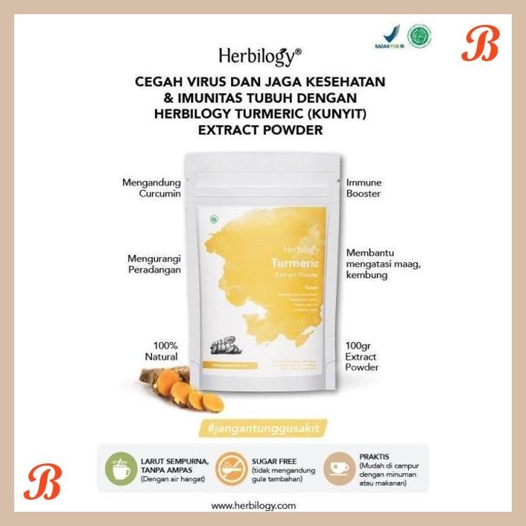 

| RMP | HERBILOGY BUBUK KUNYIT / TURMERIC / TUMERIC EXTRACT POWDER 100 GRAM