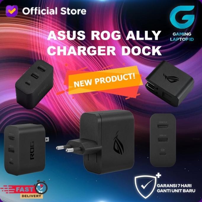 Rog Ally Charger Dock Original New Stok
