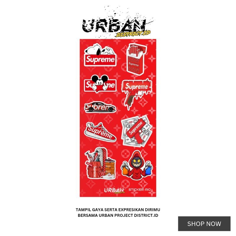 

*PromoTerjangkau* Urbstyle Stiker Aio Pack Brand Series 1 By Urban District Id Spaiob1 6 Garskin Wrap Stiker Premium / X Casing Case COD