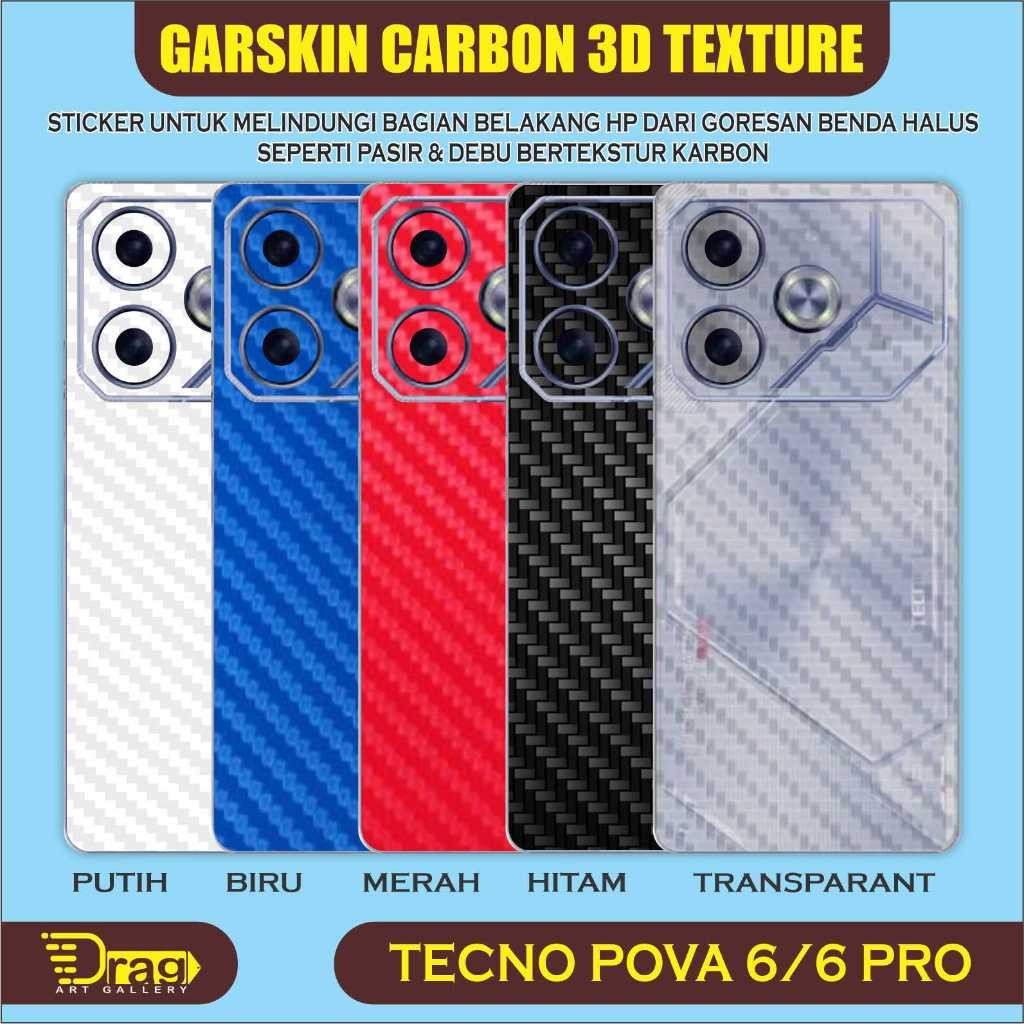

*PromoTerjangkau* Tecno Pova 6 Garskin Wrap Stiker Premium / X Casing Case COD
