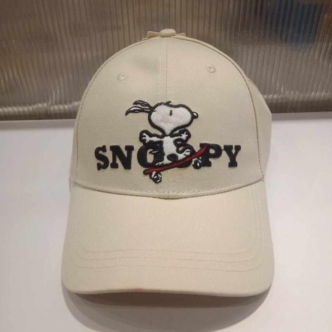 Topi Baseball MINISO Snoopy Summer Travel Collection Cute Baseball Cap OS