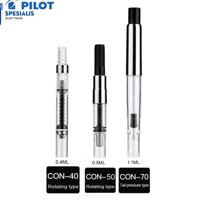 

Murah!! Pilot Con 40 Fountain Pen Ink Converter Con-40 50 70 Pen Tinta
