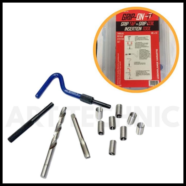 Tap Recoil Set Grip-On M6 X 1.0 Tap Repair Drat Rusak Recoil