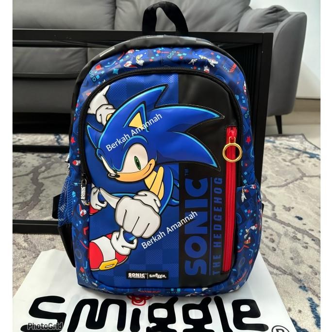 Laris Tas Smiggle Sonic The Hedgehog Classic Backpack/Smiggle Ori Backpack Seri Baru