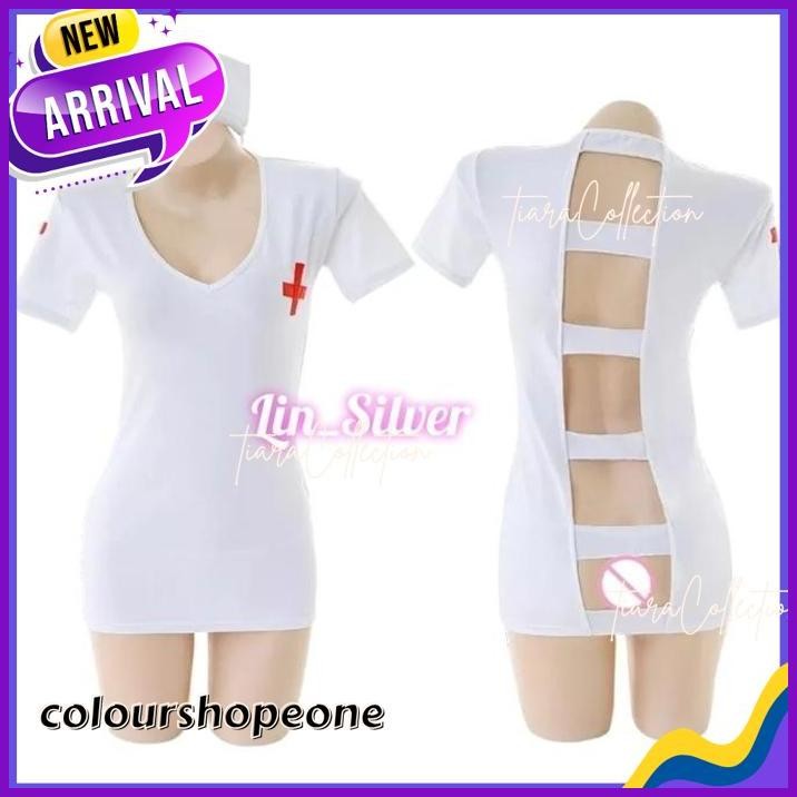 LINGERI COSPLAY KOSTUM SUSTER PERAWAT WANITA SEKSI SEXY NURSE COSTUME BEST PRODUCT