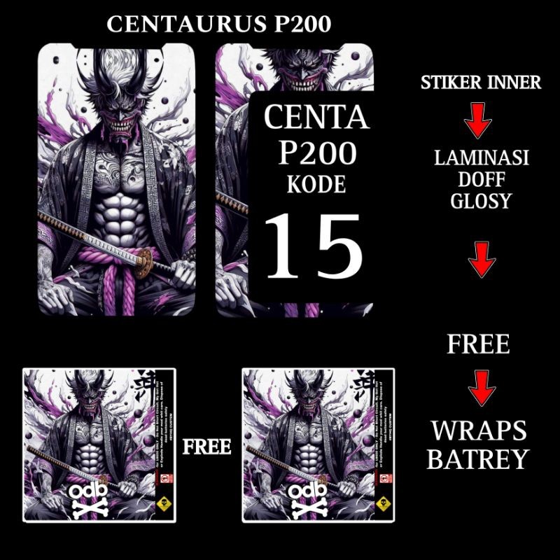 

*PromoTerjangkau* Stiker Inner Bateray P200 15 Garskin Wrap Stiker Premium / X Casing Case COD