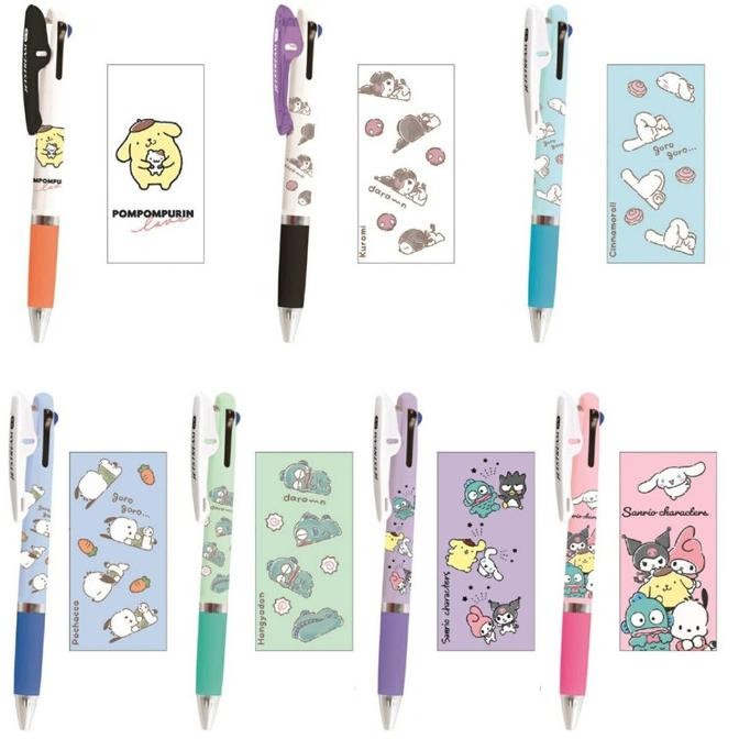 

Murah!! Uni Jetstream 3 Color Multi Pen Sleepy Sanrio Cinnamoroll Hangyodon Pochacco Kuromi Ballpoint Ink 0.5Mm Pen Limited Edition