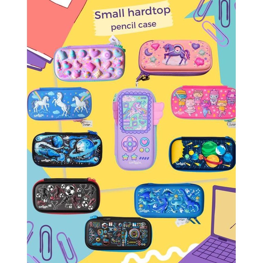 

Diskon!! Smiggle Wonderous Hardtop Pencil Case Small Nimbul 3D Pen