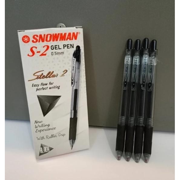 

Promo!! (12Pc) Pulpen Pen Gel Snowman Stellar S2 / Pena Gel Cetek 0.5Mm