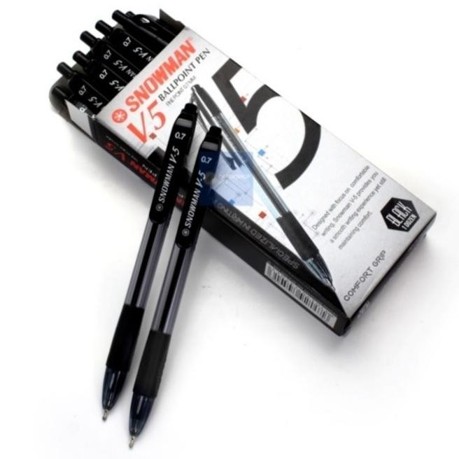 

Murah!! Pulpen Snowman V5 Hitam..Harga Per Lusin