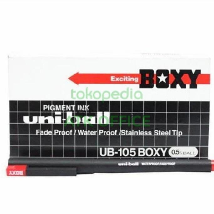 

Diskon!! Pulpen Pen Boxy Uniball Ub-105 Boxy Sedus(12Pcs)