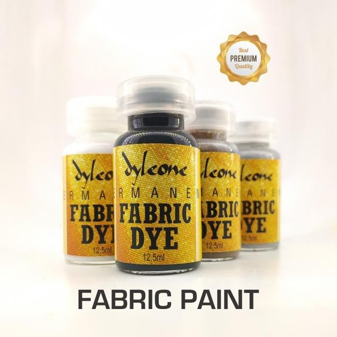 ] Fabric Dye Cat Kain Silver Gold permanen 12,5ml