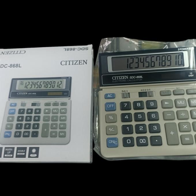 

BEBAS ONGKIR - Calculator Citizen SDC 868 ASLI / Kalkulator Citizen