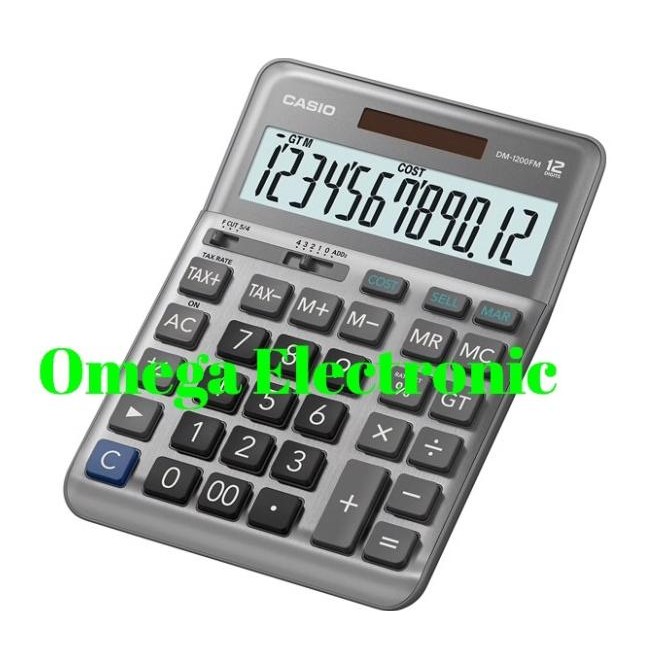 

NEW Casio DM-1200FM - Calculator Desktop Kalkulator Meja Kantor DM 1200 FM
