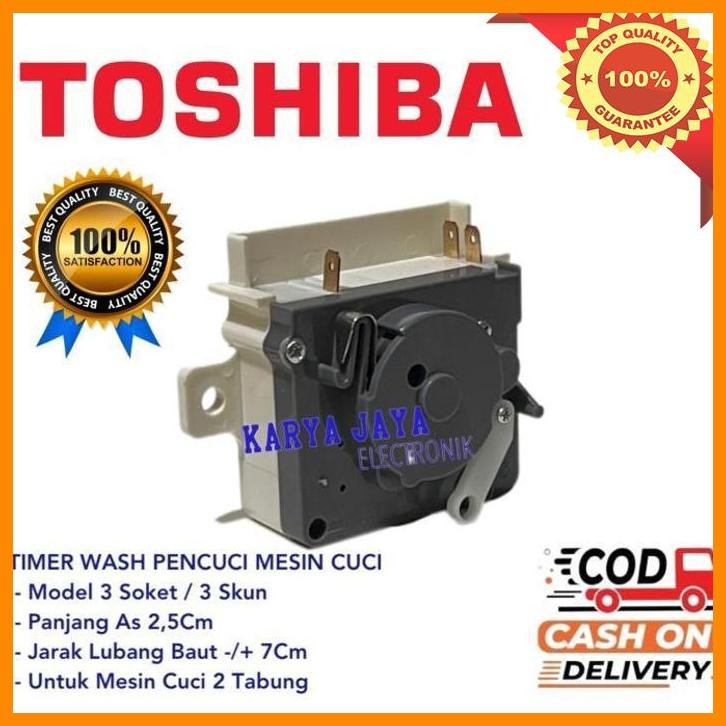 [KJE] TIMER MESIN CUCI TOSHIBA TIMER WASH 3 SOCKET MESIN CUCI TOSHIBA 2 TABUNG