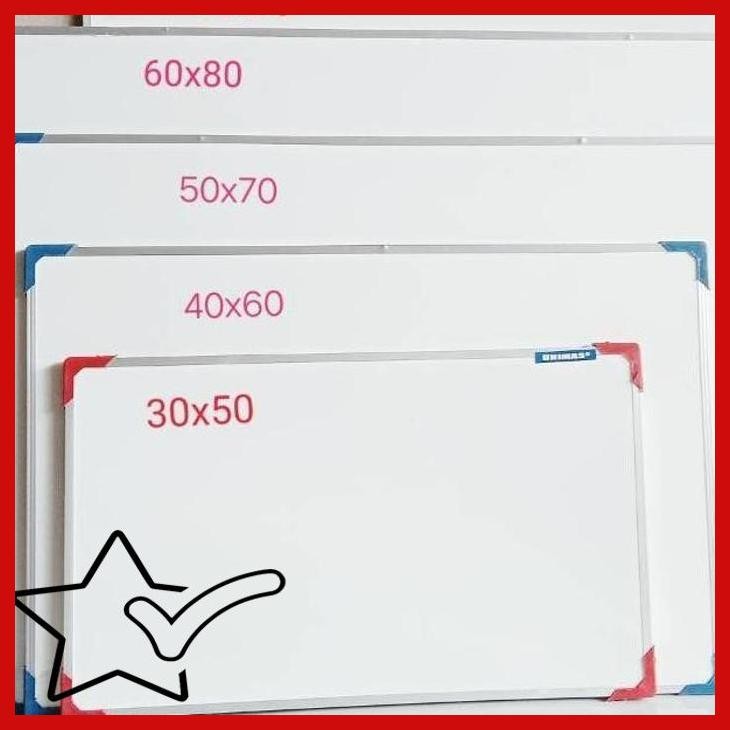[SWM] 30x50 papan tulis WHITEBOARD MAGNET dan biasa