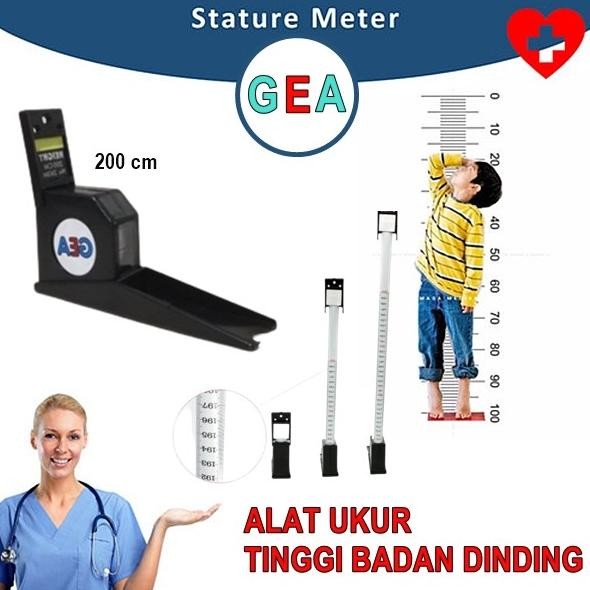 BARU alat ukur tinggi badan anak dinding Stature meter GEA 2m Terlaris KM