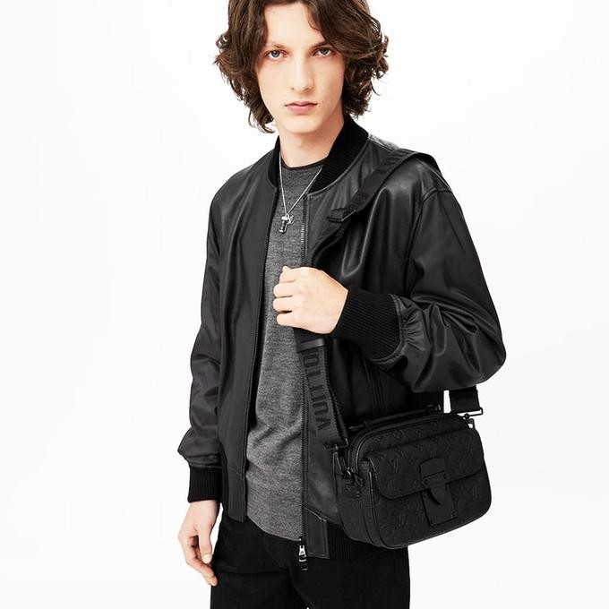Grosir Louis Vuitton S Lock Messenger - Black