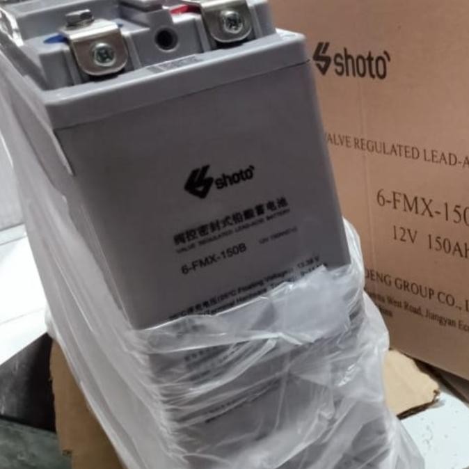 Murah Battery VRLA SHOTO 12V 150AH 6-FMX-150B 12V 150Ah Non COD