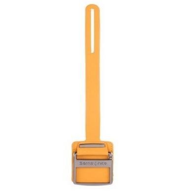 Sale Samsonite Leather Strap Tag Bag + Embose - Yellow,Black,Blue,Red