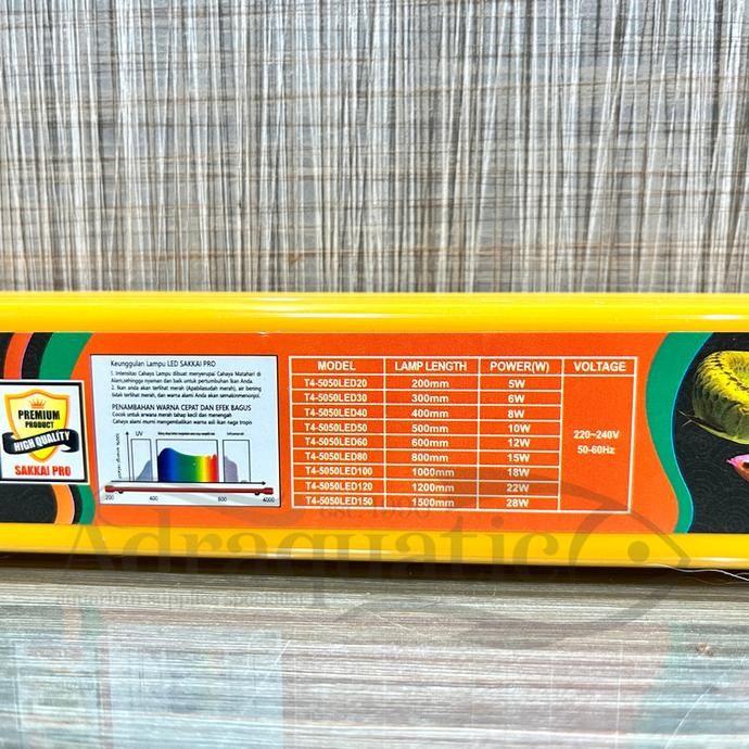 Murah Sakkai Pro T4-5050 Led150 Lampu Led 150Cm Aquarium Light Aquascape Akuarium 150 Cm