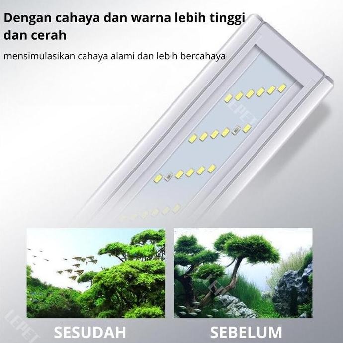 Grosir Lepet Lampu Gantung Aquarium Aquascape Sc80 / Sc100 / Sc120 Lampu Aquarium 6 Led