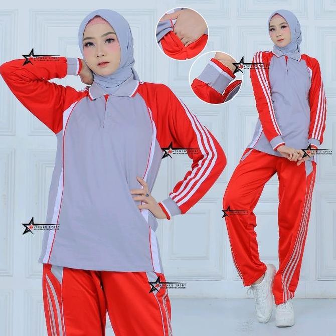 Sale Setelan Baju Olahraga / Stelan Kaos Olahraga / Stelan Training Olahraga Sport Celana Muslim Pan