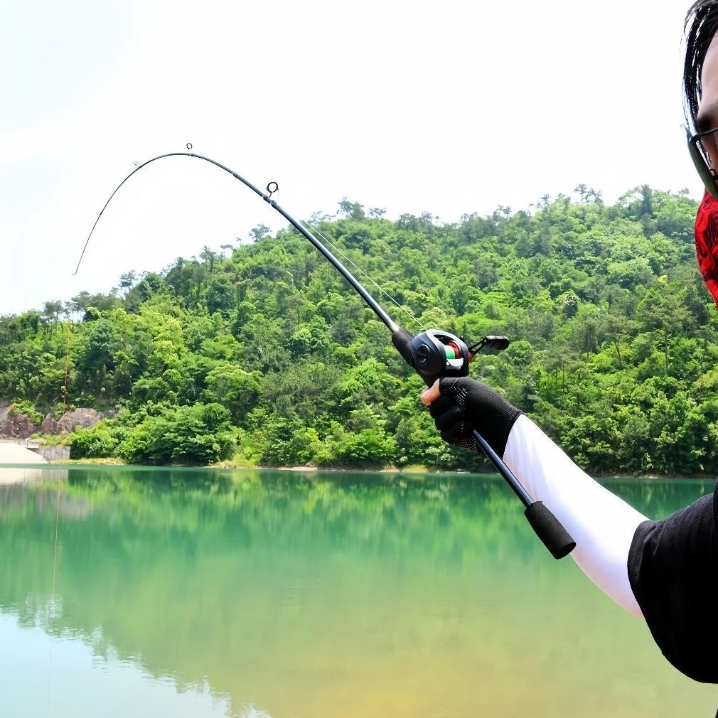 BISA COD Hindegko Spinning Rod Casting Rod Ultralight Strong Elasticity Fishing Rod Fishing Rod 1.65