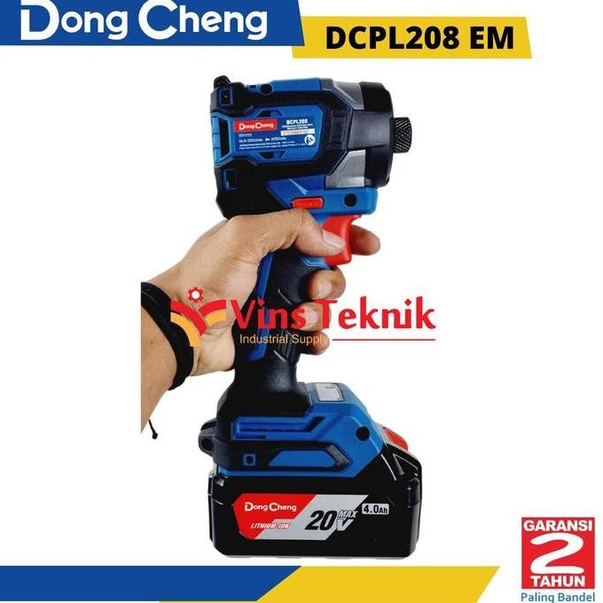 Terlaris Dongcheng Dcpl208 Em Mesin Bor Obeng Cordless Impact Driver 20V Dcpl208Em Ready Stok