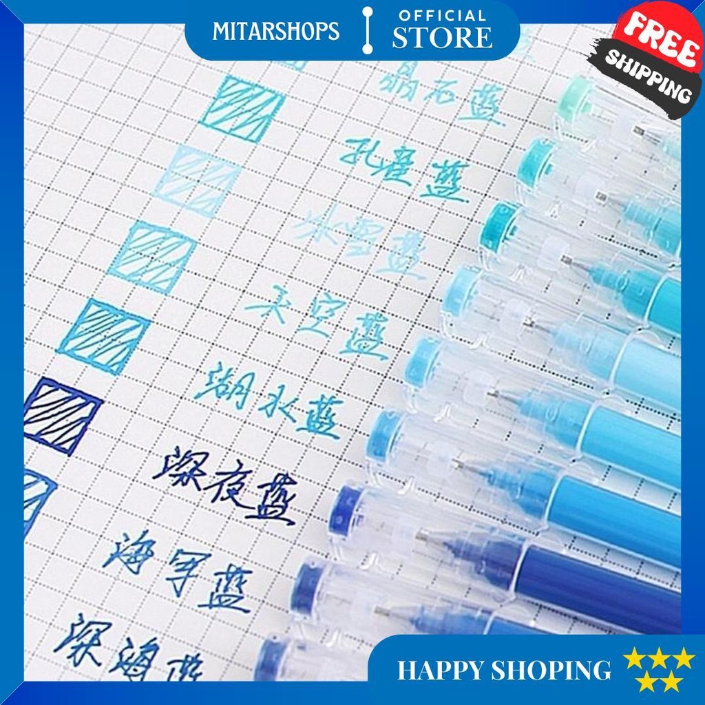 

Surabaya Winzige 9Pcs Pulpen Gel Set / Pulpen Warna Warni / Gel Pen 0.5Mm / Pena Aesthetic Morandi Pastel Warna / Pulpen Coloring Alat Tulis Stationery D Promo 4.4
