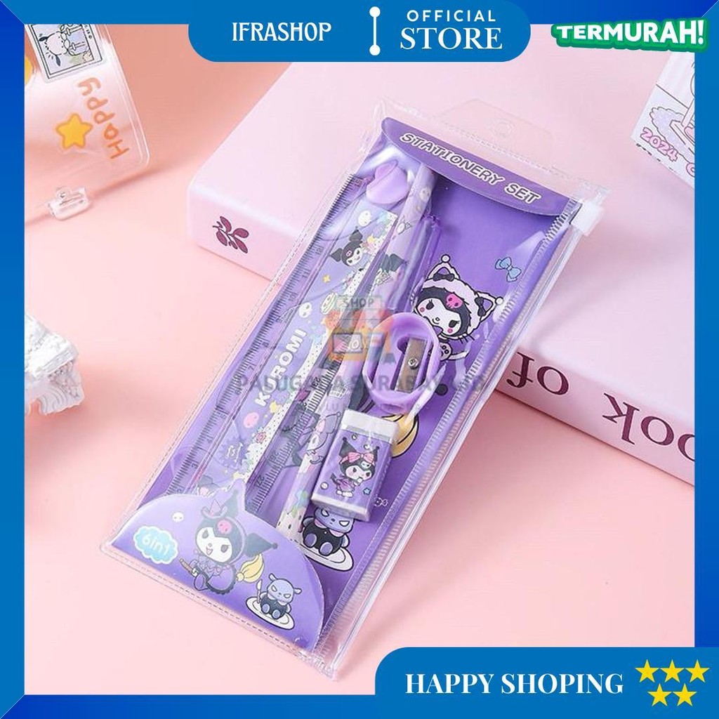 

Pgs Alat Tulis Sekolah Set 5 In 1 Motif Sanrio Labubu Pouch Souvenir Hadiah Anak D Gratis Ongkir
